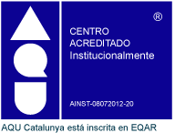 AQU Accredited institution stamp